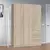 Buy Forfar Compact Wardrobe 3 Door & 3 Drawer Oak Effect, Colour: Oak from Furnituretta