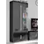 Dunbar 1 Glass Door Display Cabinet Black High Gloss and Grey, Colour: Black for sale Buy Dunbar 1 Glass Door Display Cabinet Black High Gloss and Grey, Colour: Black from Furnituretta