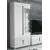 Dunbar 1 Glass Door Display Cabinet White High Gloss and Grey, Colour: White for sale Buy Dunbar 1 Glass Door Display Cabinet White High Gloss and Grey, Colour: White from Furnituretta