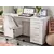 Buy Forres Home Office Computer Desk with Storage Drawers and Cupboard Matt White, Colour: White from Furnituretta