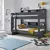 Oliver Onyx Grey Storage Bunk Bed Single, Colour: Grey, Size: Single (3ft), Width: 125.1 for sale Buy Oliver Onyx Grey Storage Bunk Bed Single, Colour: Grey, Size: Single (3ft), Width: 125.1 from Furnituretta