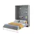 Buy CP‑01 Vertical Wall Bed Concept Grey Matt 140 cm | Space‑Saving Bedroom Furniture, Colour: Grey Matt, Size: 140 x 200cm from Furnituretta