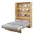 BC-01 Vertical Wall Bed Concept Oak Artisan 140cm, Colour: Oak Artisan, Size: 140 x 200cm for sale Buy BC-01 Vertical Wall Bed Concept Oak Artisan 140cm, Colour: Oak Artisan, Size: 140 x 200cm from Furnituretta
