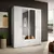 Buy Karl Hinged Door Wardrobe 160cm, Colour: White, Item Width: 160 from Furnituretta