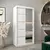 Buy Verona 02 Sliding Door Wardrobe White 100cm, Colour: White, Item Width: 100 from Furnituretta