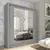 Buy Idea ID-02 Sliding Door Wardrobe Grey Matt 180cm, Colour: Grey Matt, Item Width: 180 from Furnituretta
