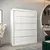 Buy Verona 01 Sliding Door Wardrobe White 150cm, Colour: White, Item Width: 150 from Furnituretta