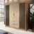 Buy Nelly Hinged Door Wardrobe Graphite 206cm, Colour: Graphite, Item Width: 206, 3 from Furnituretta