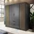 Buy Nelly Hinged Door Wardrobe Graphite 206cm, Colour: Graphite, Item Width: 206 from Furnituretta