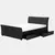 Buy Viva 4 Drawer PVC Double Bed Black, Colour: Black, Size: Double from Furnituretta