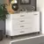 Buy Royston 1 Door 4 Drawer Sideboard Storage Unit White, Colour: White from Furnituretta