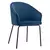 Buy Hamburg Velvet Chair: Modern Elegance for Your Dining Room, Colour: Blue from Furnituretta