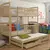 Buy Wooden Bunk Bed Viki with Trundle and Storage Pine, Colour: Pine, Mattresses: Foam Mattresses from Furnituretta