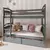 Buy Gabi Bunk Bed Graphite: Storage & Style for Kids' Bedrooms, Colour: Graphite, Mattresses: Foam Mattresses from Furnituretta