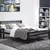 Buy Meridian Metal Double Bed Frame Black, Colour: Charcoal Black, Size: 4ft 6/Double, Item Width: 139 from Furnituretta