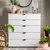 Kinross Arctic White Wide 6 Drawer Chest, Colour: White for sale Buy Kinross Arctic White Wide 6 Drawer Chest, Colour: White from Furnituretta