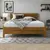 Buy Alva (F3) Wooden Bed Frame – Solid Wood, High Headboard, Extra Underbed Clearance, Colour: Oak, Bed Size: Double (4ft6) from Furnituretta