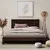 Buy Shibui (F15) Wooden Bed Frame – Japanese-Inspired Design, Solid Wood, All UK Sizes, Colour: Walnut, Bed Size: King (5ft) from Furnituretta