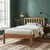 Buy Otto Single Wooden Bed – Antique Pine | Solid Wood Single Bed Frame, Colour: Antique Pine from Furnituretta