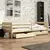 Buy Wooden Bed Ergo with Storage, Colour: Pine, Mattresses: Foam/Bonnell Mattresses from Furnituretta