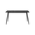 Buy Horizon Medium Rectangular Dining Table with Woodgrain Top & Metal Legs, Colour: Black from Furnituretta