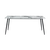 Buy Horizon Large Rectangular Dining Table with Marble‑Effect Top & Metal Legs, Colour: Pandora from Furnituretta