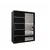 Buy Verona 02 Sliding Door Wardrobe 150cm, Colour: Black, Item Width: 150 from Furnituretta