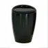 Buy Dawson High Gloss Stool with Storage &ndash; Modern ABS Round Stool, 350 &times; 500 mm, Colour: Black from Furnituretta