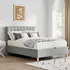 Buy Rhodes Grey Velvet Ottoman Bed – Double 4ft6 with Storage & Deep Headboard, Colour: Grey, Bed Size: Double (4ft6) from Furnituretta