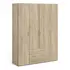 Buy Elegant Space Wardrobe: 4 Doors and 3 Drawers, Colour: Oak, Item Width: 154 from Furnituretta