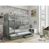 Buy Lea Bunk Bed with Trundle and Storage, Colour: Grey, Mattresses: Without Mattresses from Furnituretta