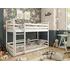 Buy Wooden Bunk Bed Mini, Colour: White, Mattress Option: Without Mattresses from Furnituretta