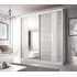 Buy Multi 32 Sliding Mirror Door Wardrobe 203cm, Colour: White Matt, Item Width: 203 from Furnituretta