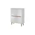 Buy Nordi 2 Door Sideboard Cabinet, Colour: White Gloss, Item Width: 107 from Furnituretta