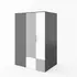 Buy Pok PO-00 Walk-In Wardrobe, Colour: Graphite, Side: Right, Item Width: 130 from Furnituretta