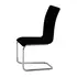 Buy Arizona Dining Chair – Chrome & Black PU | Stylish Dining Seating (Set of 2), Colour: Black from Furnituretta