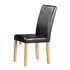 Buy Ashdale Dining Chair – Black PU Upholstery with Natural Ash Legs | Sold in Pairs, Colour: Black from Furnituretta