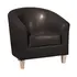 Buy Claridon 1 Seater Sofa PU Brown, Colour: Brown from Furnituretta