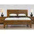 Buy California Double Bed Solid Rubberwood Rustic Oak, Size: Double, Colour: Oak from Furnituretta