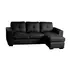 Buy Diego Chaise Sofa Full Bonded Leather Black, Colour: Black from Furnituretta