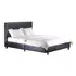 Buy Fusion PU Single Bed Black, Size: Single, Colour: Black from Furnituretta