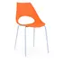 Buy Orchard Plastic (PP) Chairs Orange with Metal Legs Chrome, Colour: Orange from Furnituretta