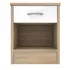 Buy Bardalona Bedside Table – White Gloss | Stylish & Compact Bedroom Storage, Colour: White from Furnituretta