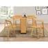 Buy Butterfly Dining Set with 4 Chairs Oak, Colour: Oak from Furnituretta