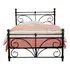 Buy Separo Single Bed Black, Size: Single, Colour: Black from Furnituretta