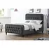 Buy Tahiti Linen Fabric Double Bed Grey, Size: Double, Colour: Grey from Furnituretta