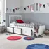Buy Quest Wooden 3‑Drawer Single Bed &ndash; Grey or White Storage Bed Frame 3ft, Colour: White, Bed Size: Single (3ft), Item Width: 102.6 from Furnituretta