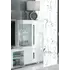 Buy Dunbar Low Display Cabinet with LED Lights and Glass Door High Gloss and Grey, Colour: White from Furnituretta