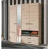 Buy Kinross Modern 4 Door Wardrobe – Grey Oak with Mirror, Drawers & Open Shelf, Colour: Oak from Furnituretta