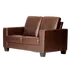 Buy Lena 2 Seater Sofa – Bonded Leather & PVC in Brown, Colour: Brown from Furnituretta